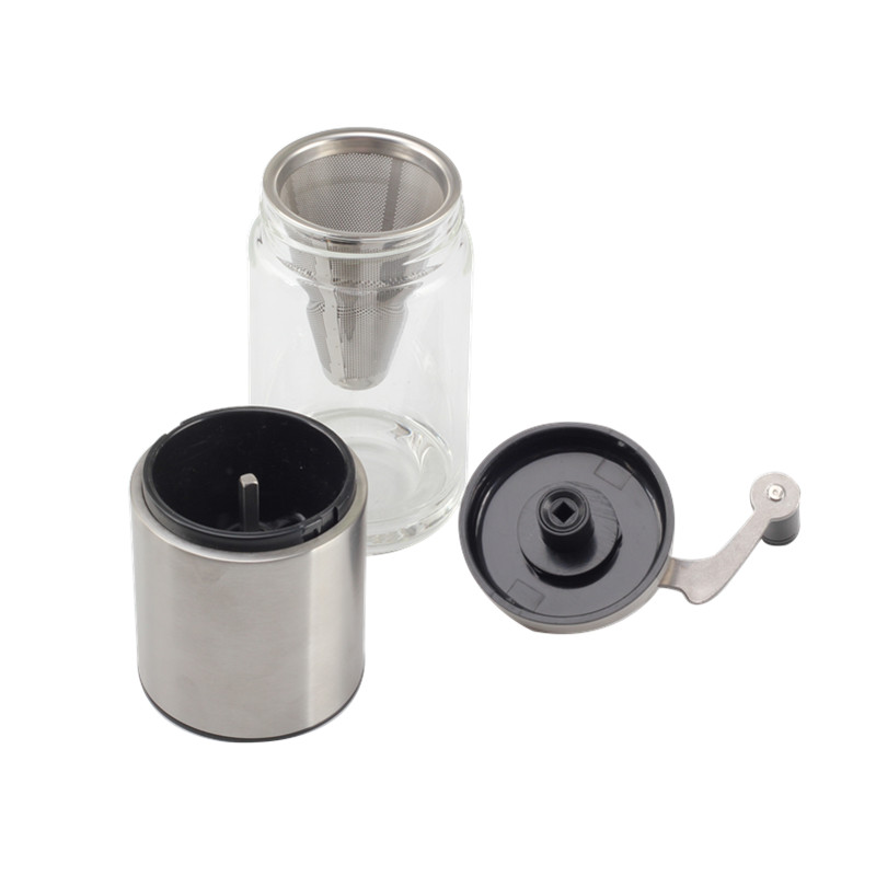 Stainless Steel Portable Coffee Grinder With Filter — 4