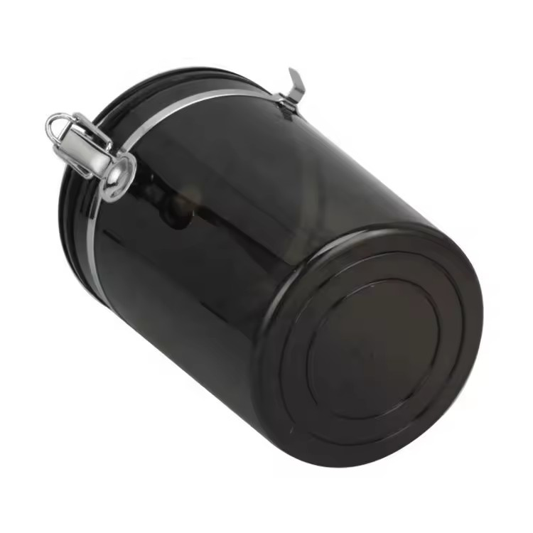 Clear Canister with Clamp Lid & Spoon — 3