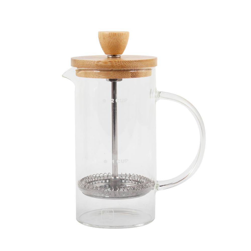 Borosilicate Glass Coffee Maker With Bamboo Lid