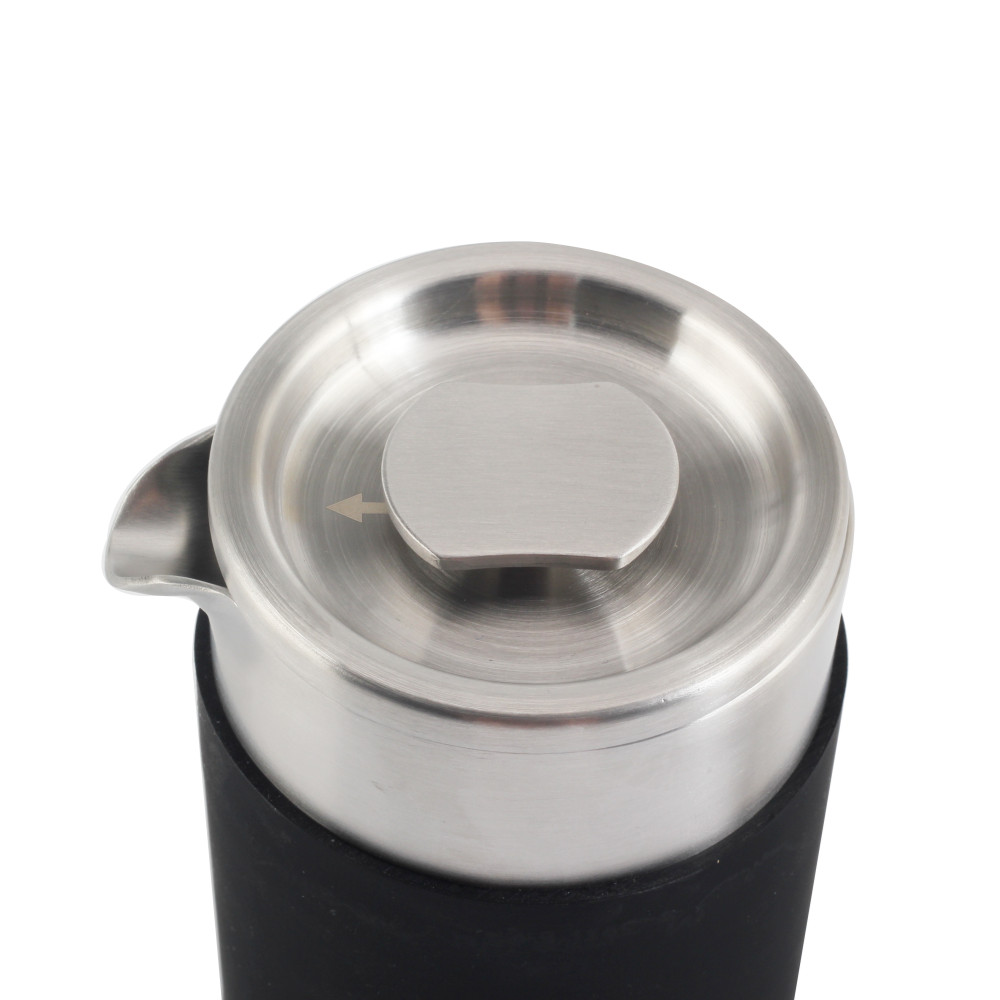 Portable Stainless Steel Coffee Press With Small Jar — 7