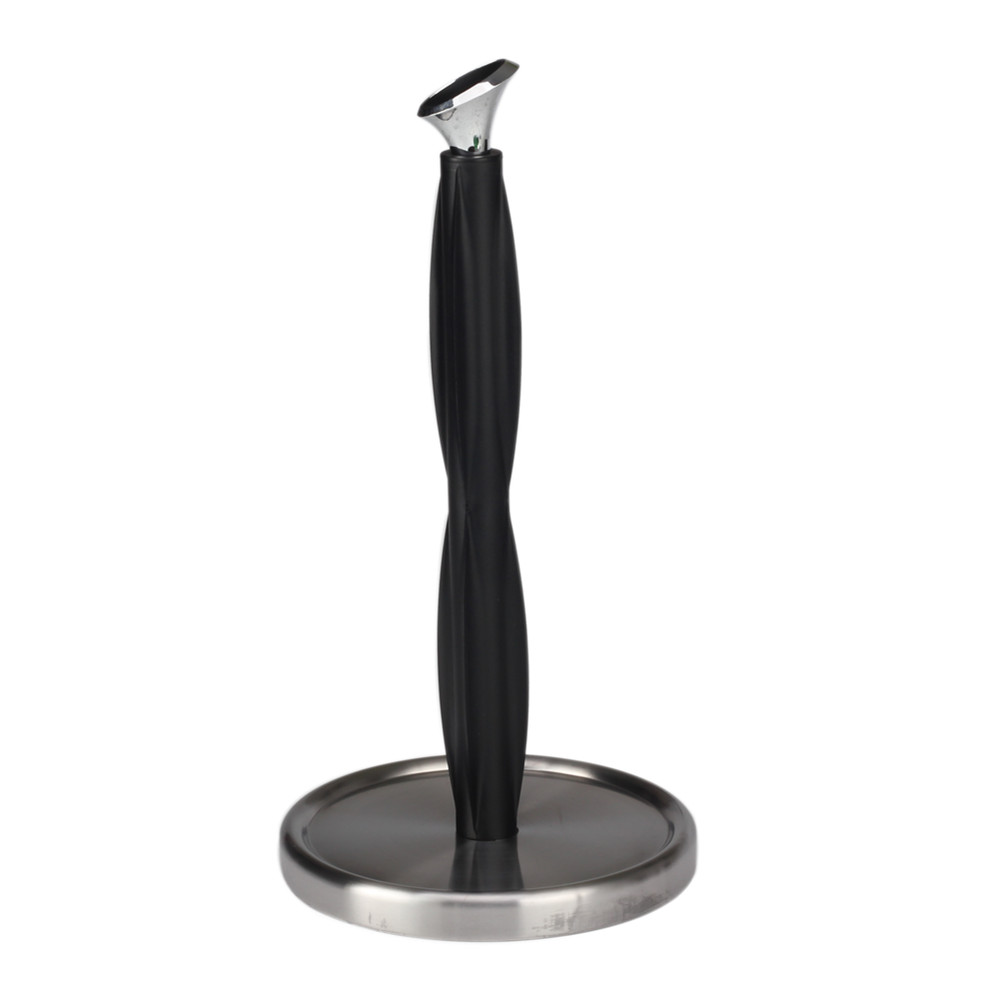 Heavy Weighted Stainless Steel Toilet Paper Roll Holder Storage Stand — 3