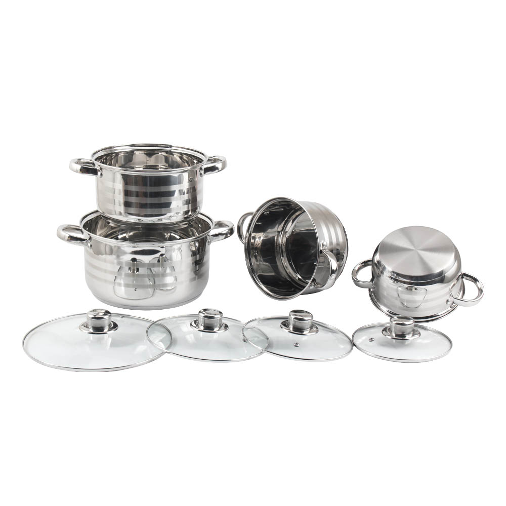 Induction Cooking Pot With Glass Lid — product information