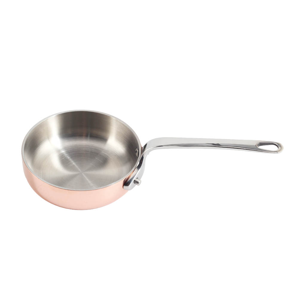 Rose Gold Tri-Ply Stainless Steel Mini Sauce Pan — product information