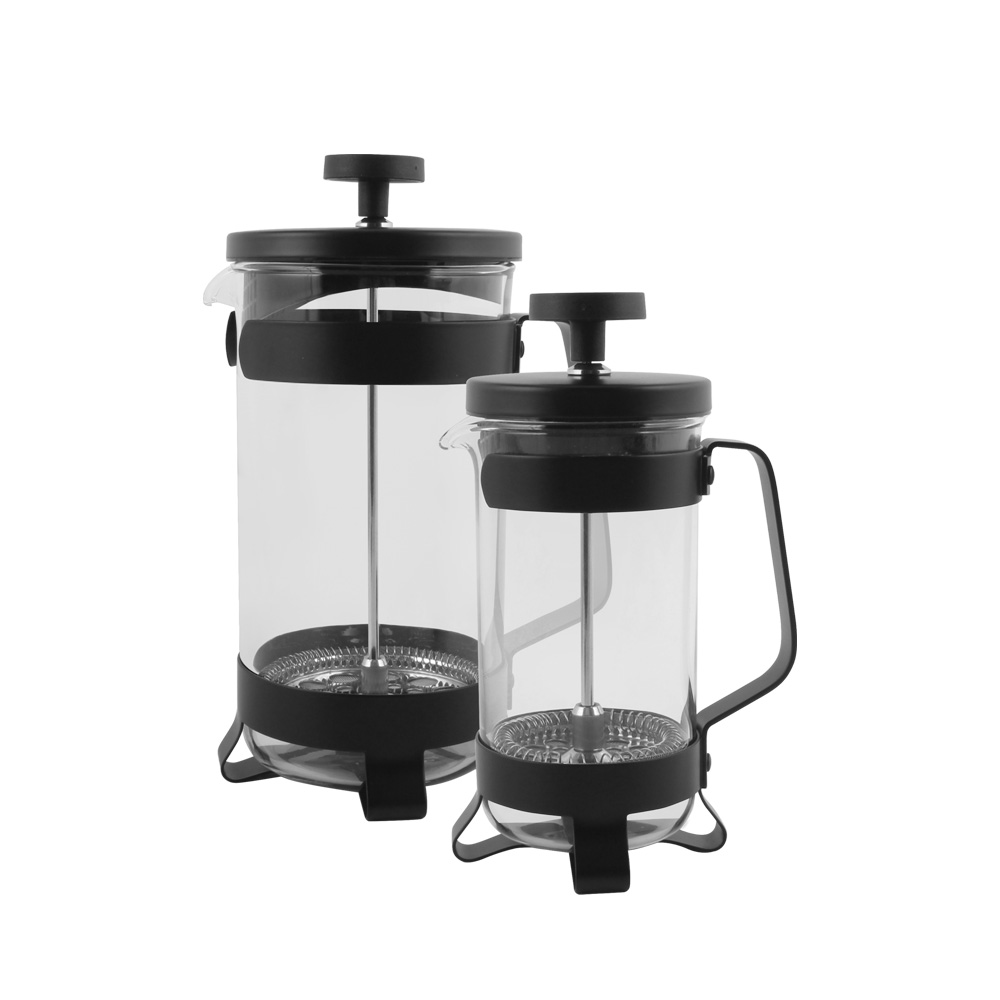 High-Heat Borosilicate Glass And Stainless Steel Filter Coffee Press — 5