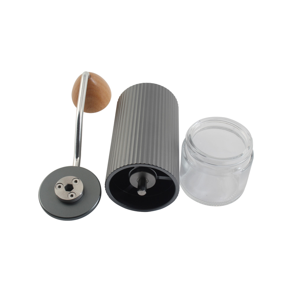 Manual Coffee Grinder With Ceramic Conical Burr Metal Hand Crank Mill for Drip Coffee — 2