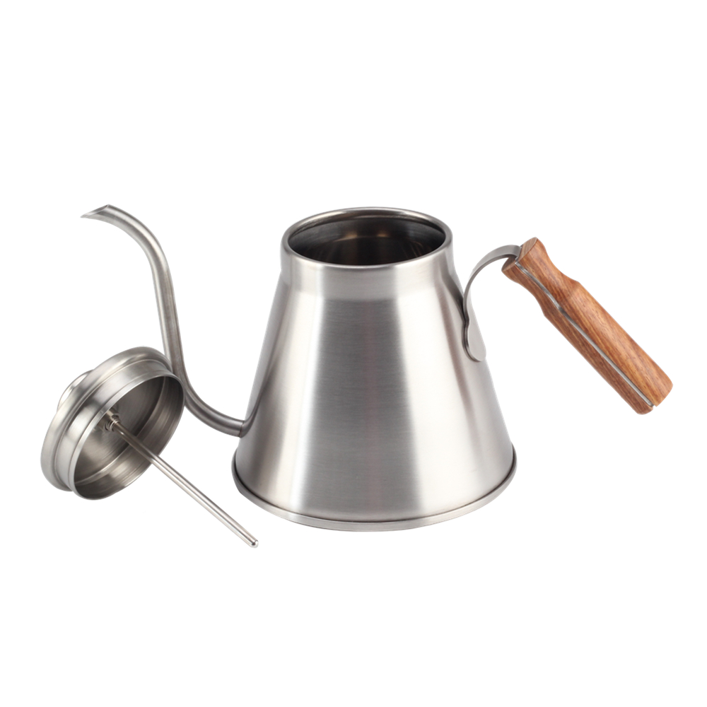 Premium Stainless Steel Kettle Body & Ergonomic Wood Handle With Thermometer — product information