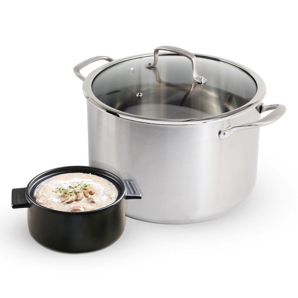 Tri-Ply Stainless Steel Stock Pot — 4