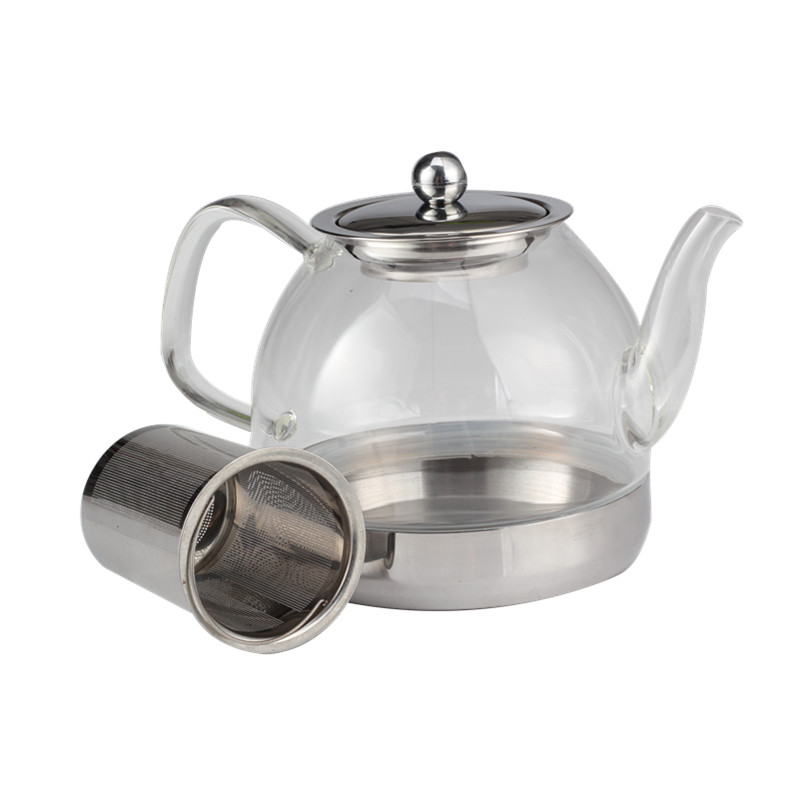 Clear Teapot Infuser With Heat Resistant And Loose Leaf Teapot Infuser — 3
