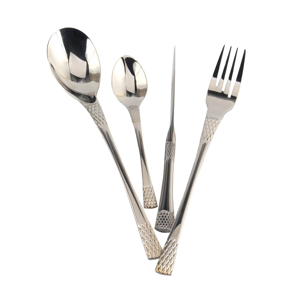 Stainless Steel Tableware Cutlery Set for Home Restaurant Party  Include Forks Spoons Knives, Mirror Polished Tableware Set — 4
