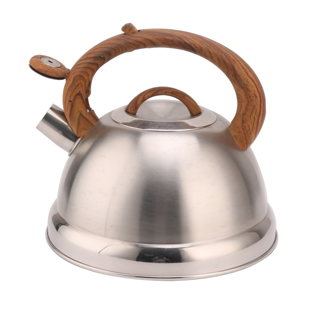Stainless Steel Whistling Tea Kettle-Suitable for Many Hobs-Wooden Handle — 3
