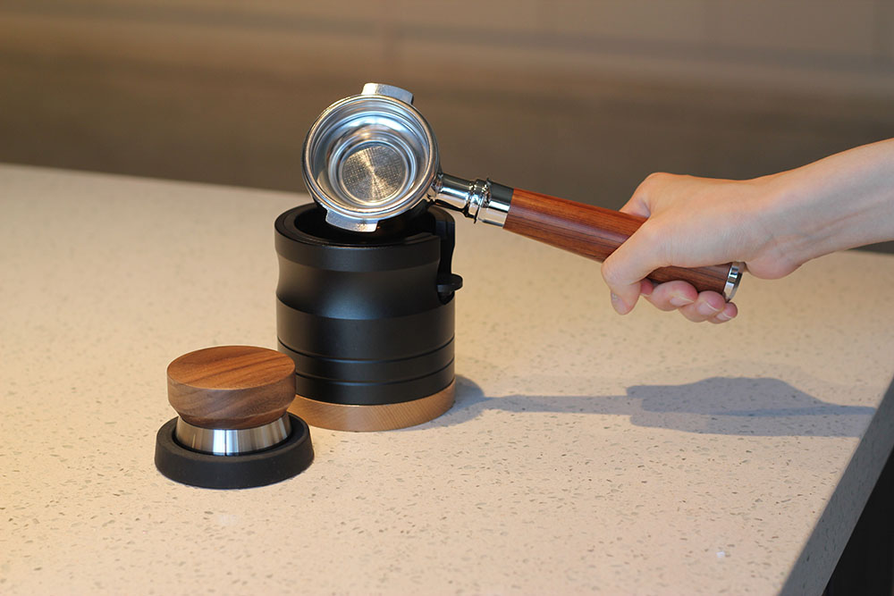 Wood Handle & Single Spout Portafilter for 2 Ears Coffee Machine — 6