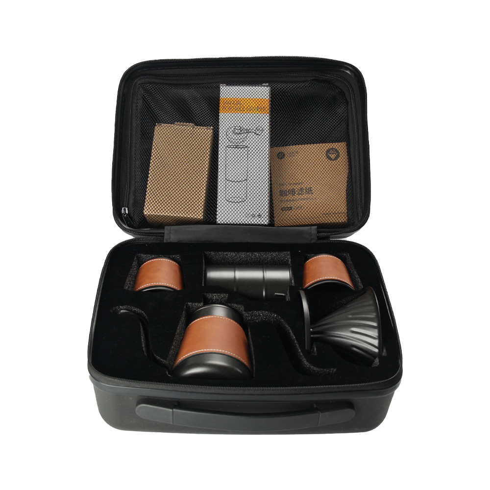 Premium Stainless Steel Coffee Brewing Kit With Filter Papers for Coffee Lovers & Home Brewing — 6