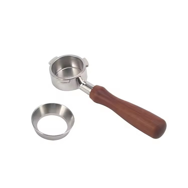 Eco-friendly Natural Healthy Stainless Steel Dosing Funnel Coffee Machine Portafilter — product information