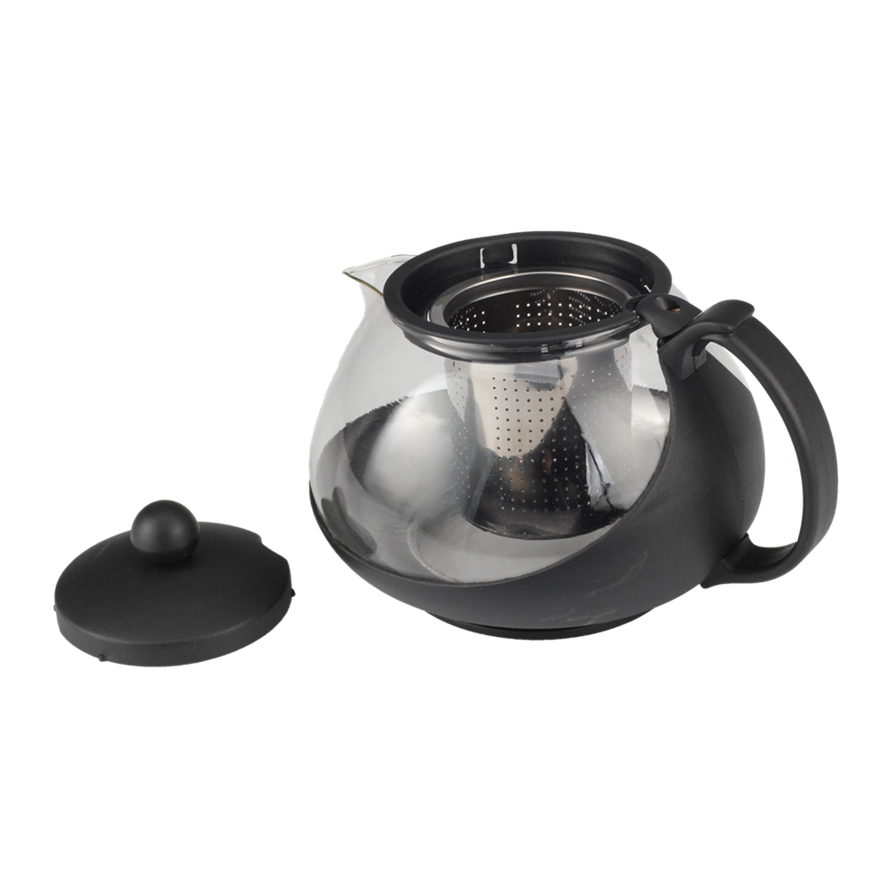 Glass Teapot With Heat Resistant Stainless Steel Infuser Perfect for Tea And Coffee — 6