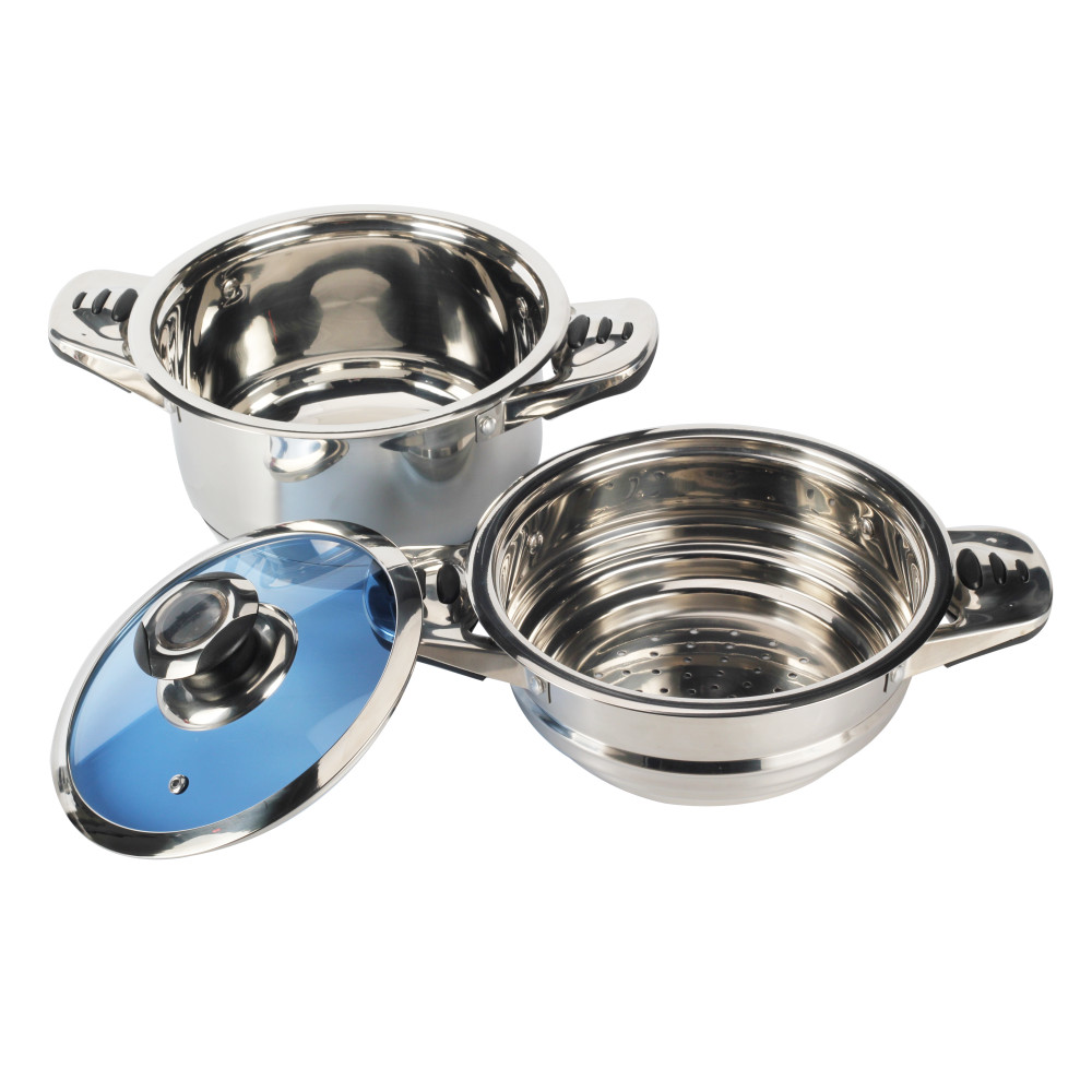 Non-Stick Stainless Steel Cookware Set — 6