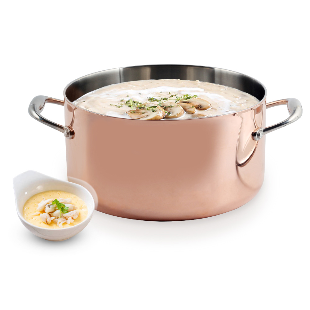 Stainless Steel Stock Pot With Glass Lid — 4