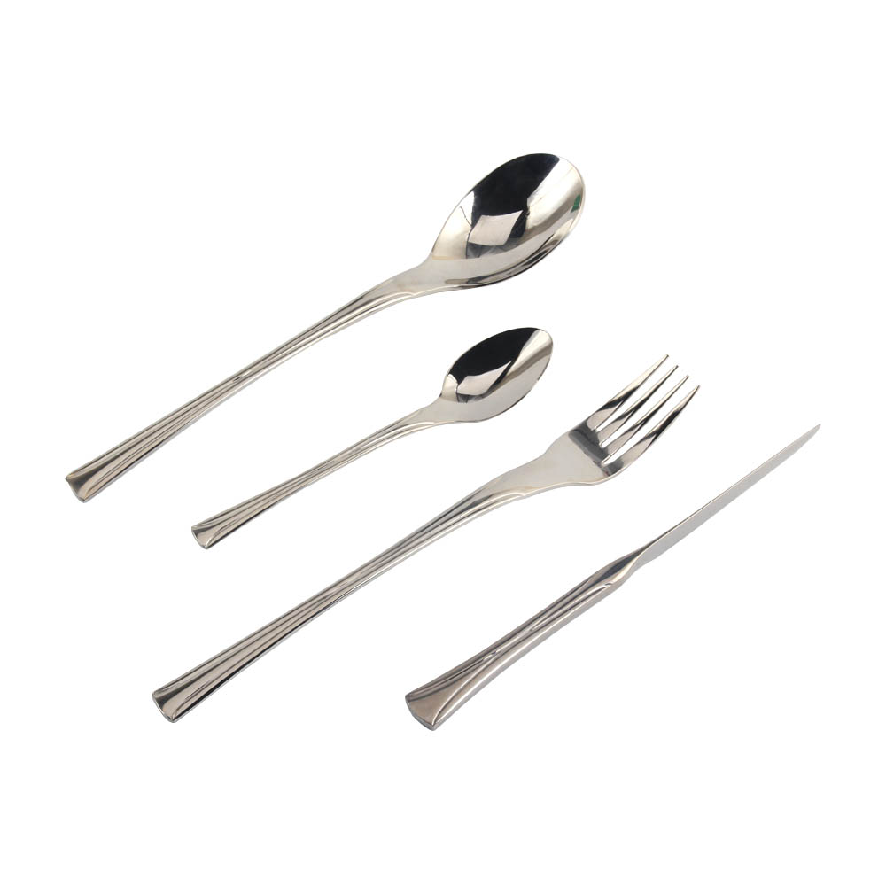 Stainless Steel Mirror Polished Cutlery Set Include Forks Spoons Knives, Mirror Polished Tableware Set — 6