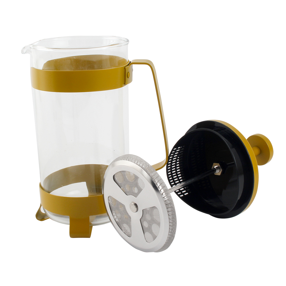 Bpa-Free Brewed Tea Pot Coffee Plunger, Heat Resistant Thickness Borosilicate French Press — 5