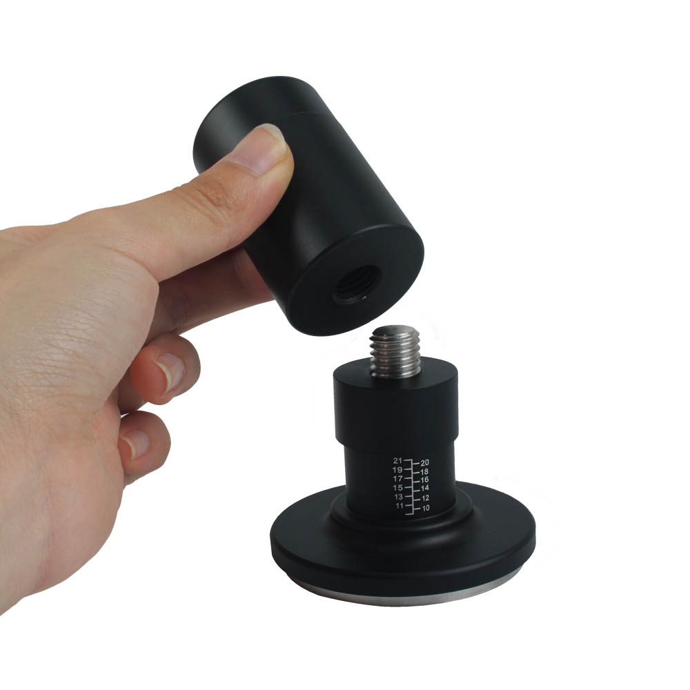 2 in 1 Coffee Tamper With Distribution Tool, Ripple Base — 4
