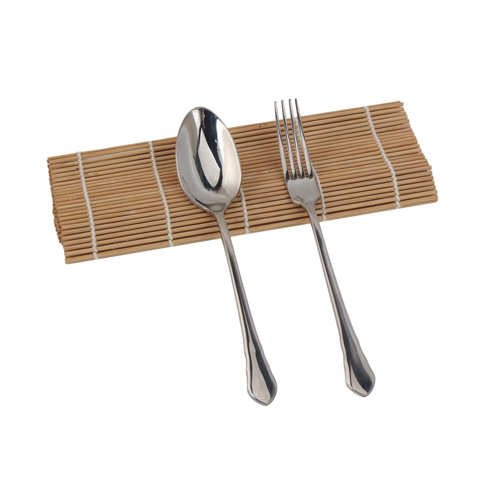 2-Piece 18/10 Stainless Steel Flatware Set(silver plated with gold accents) — product information