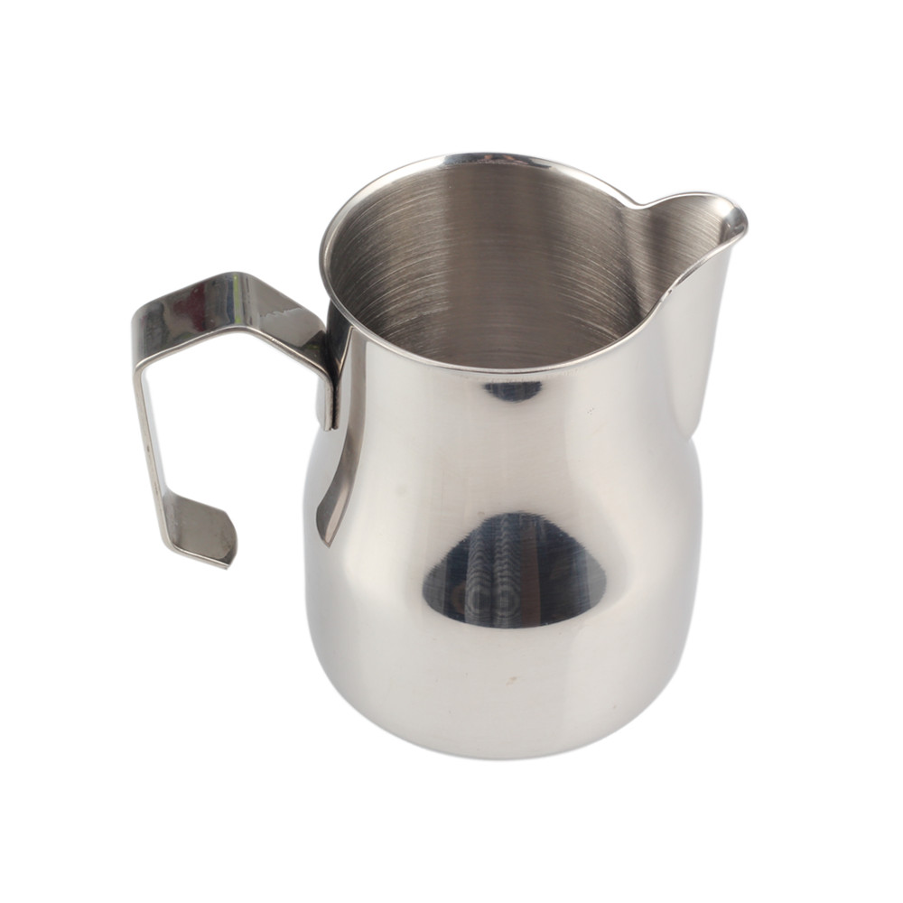 Stainless Steel Milk Frother Cup, Barista Latte Art Milk Jug — product information