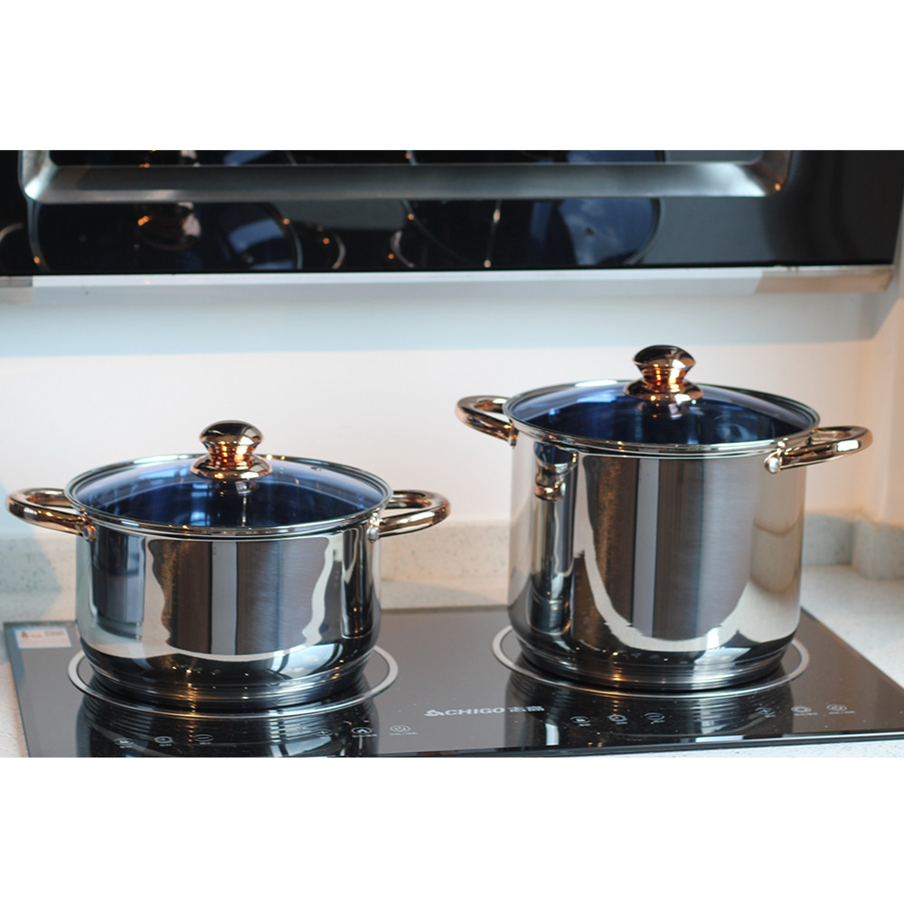 12pcs Non-Stick Cookware Setwith Golden Handle — 6