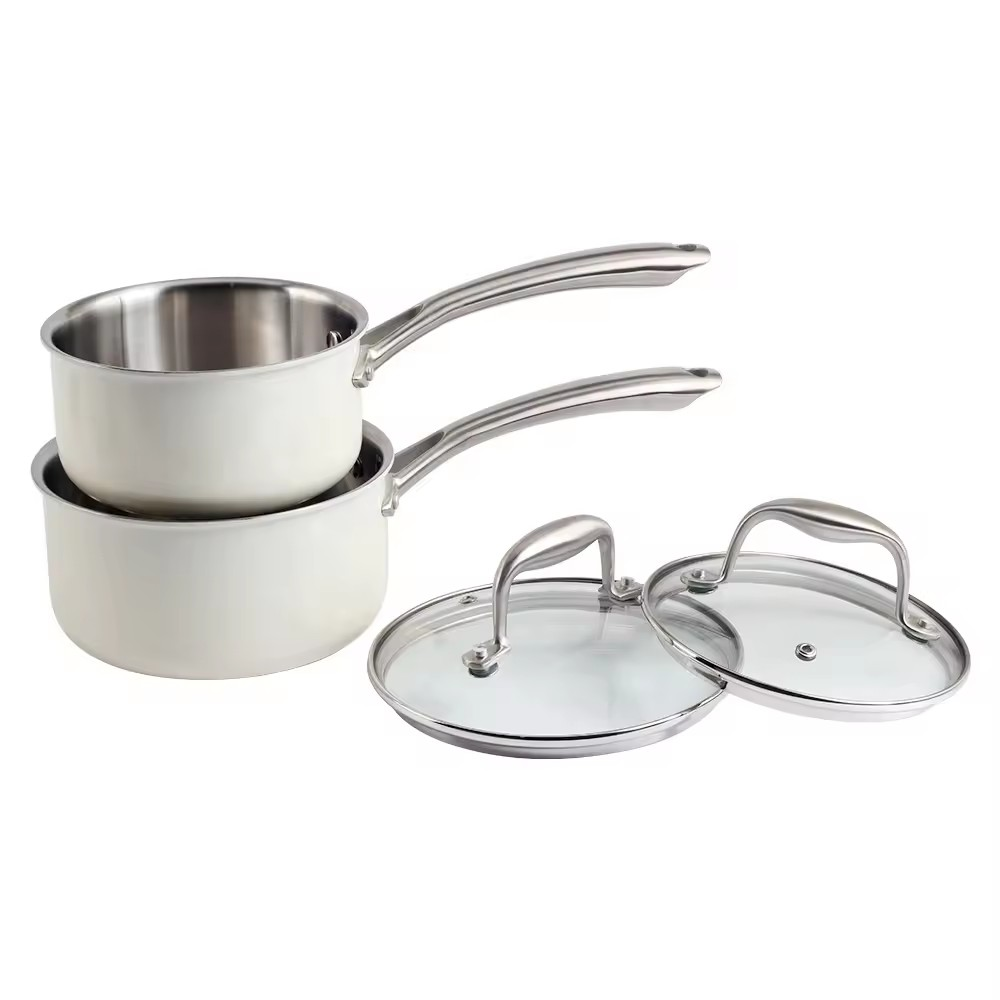 Stainless Steel Tri-ply Saucepan — 5