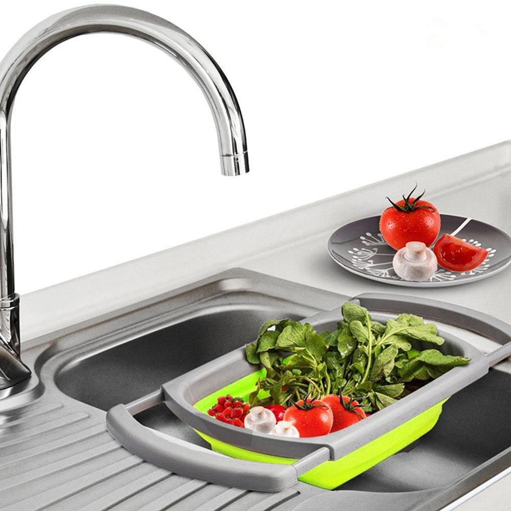 Collapsible Kitchen Colander (Square Shape) — product information