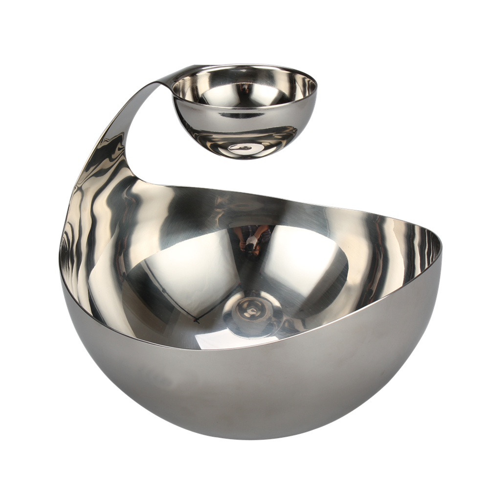 2 Tiers Salad Chips Fruits Appetizers Serving Platters Tray Dishes for Family Dinner/Party/Buffet — 3