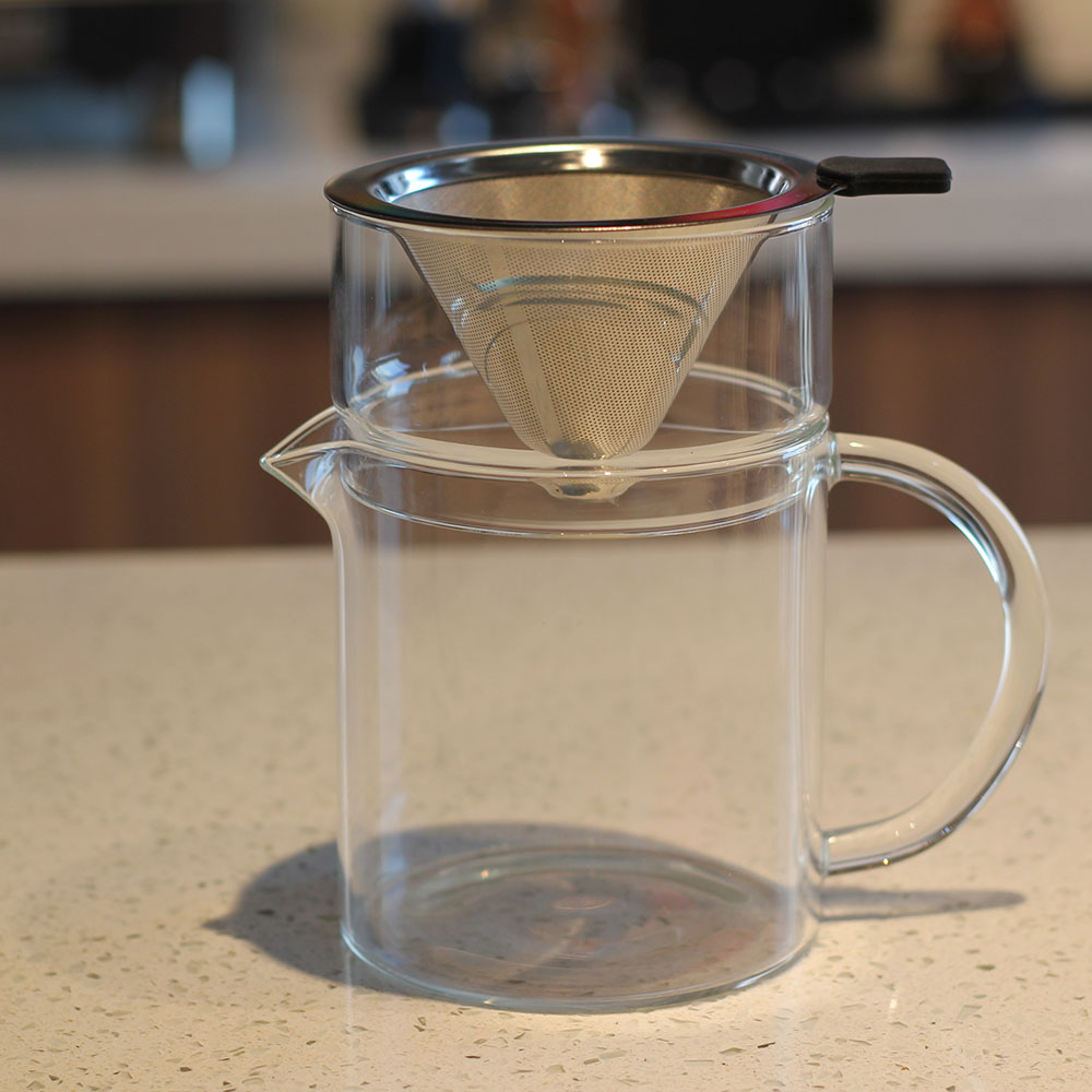 Pour Over Coffee Maker With Reusable Stainless Steel Filter — 6