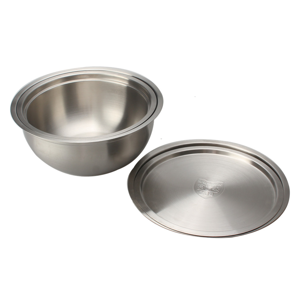 Stainless Steel Nesting Bowls With Lids — product information