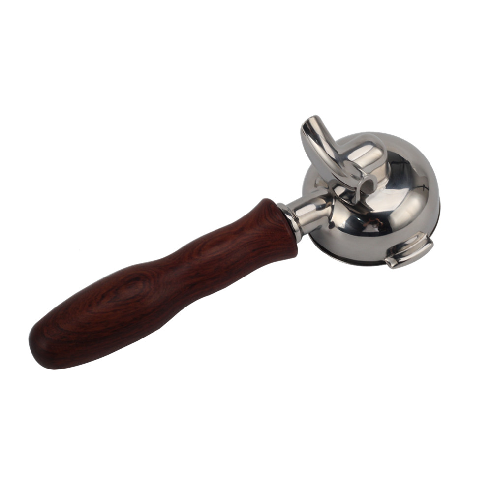 Portafilter Double Spout With Wooden Handle — 3