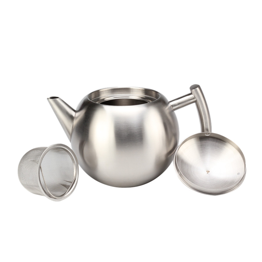 Double Walled Stainless Steel Tea Containing Kettle, Easy Pour Tea Pot — product information