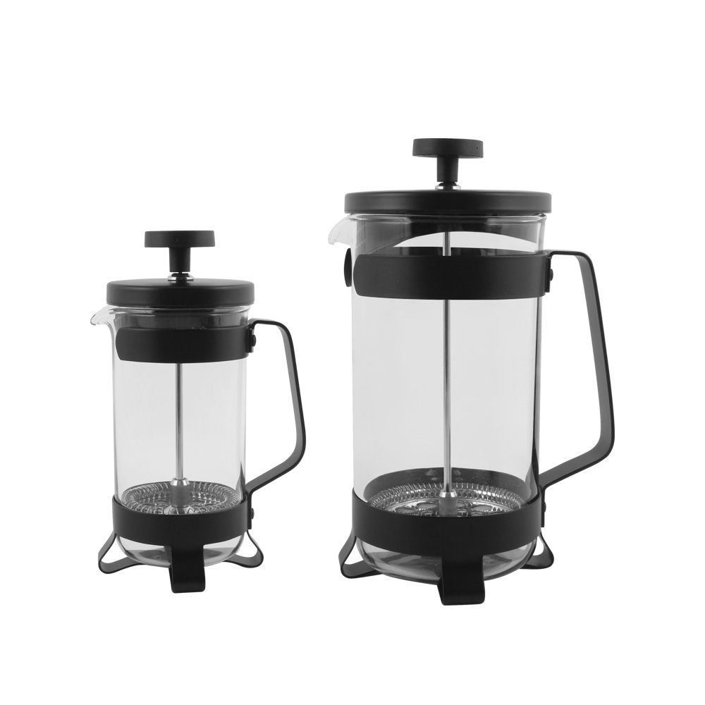 High-Heat Borosilicate Glass And Stainless Steel Filter Coffee Press