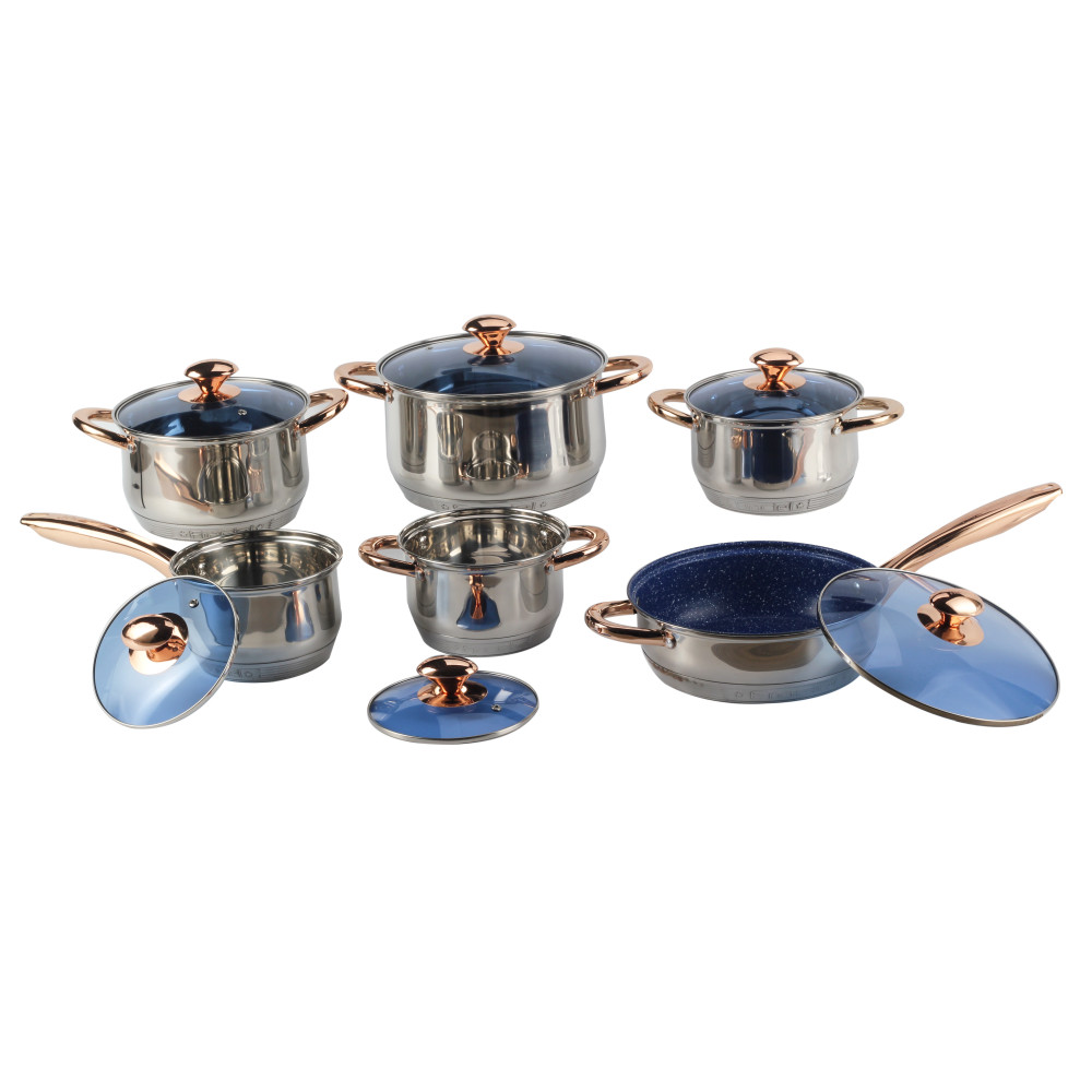 Non-Stick Cookware Set With Golden Handle — product information