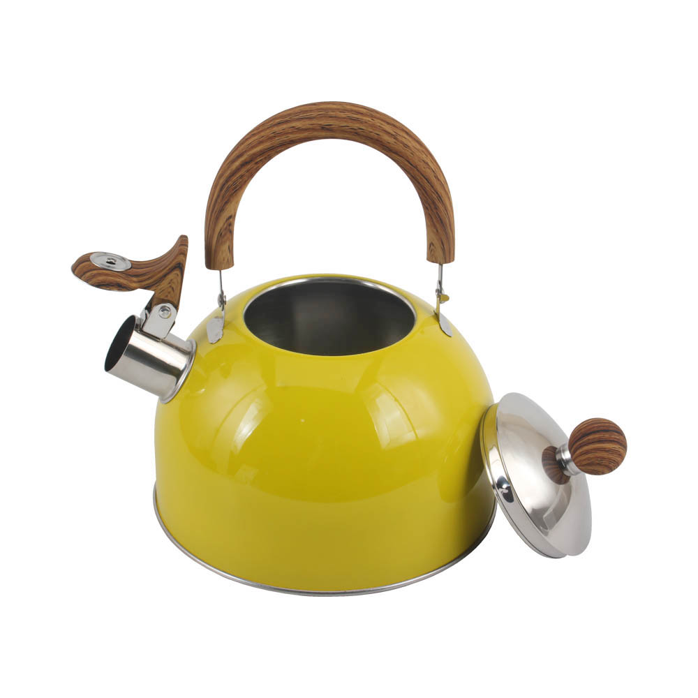 Stainless Steel Whistling Tea Kettle (Yellow) — 3
