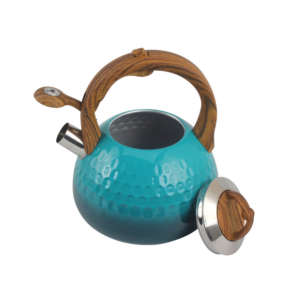 Blue Stainless Steel Whistling Kettle — product information