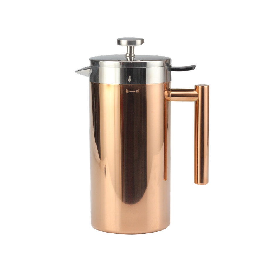 Stainless Steel Manual Coffee Makers for Home, Office Or Camping,Copper