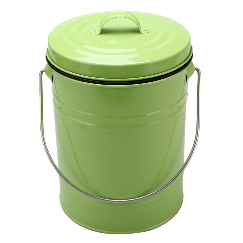 Indoor Multi-Color 0.8 Gallon Stainless Steel Compost Pail — product information