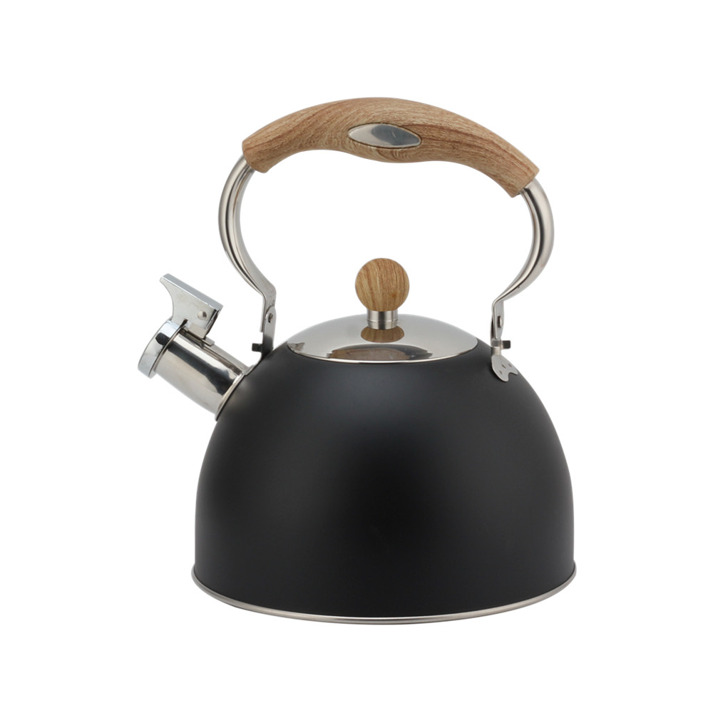Stainless Steel Whistling Kettle ,Teapot Suitable for Induction And Gas, Black Color — product information
