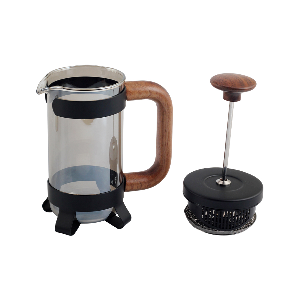 Glass Coffee French Press With Wood Handle — 5