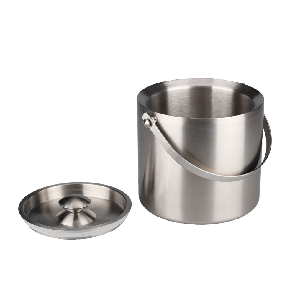 Ice Bucket, Stainless Steel Ice Bucket, Double Walled — 3