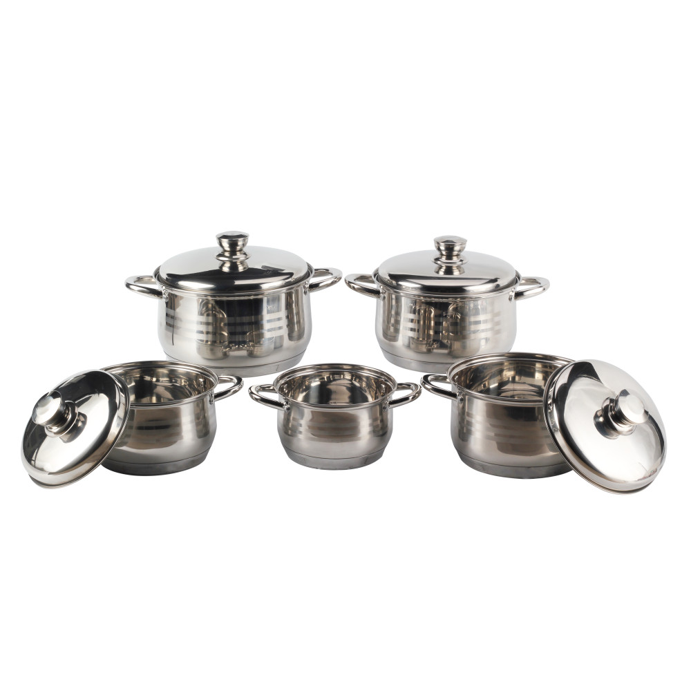 10pcs Stainless Stock Pot — 4
