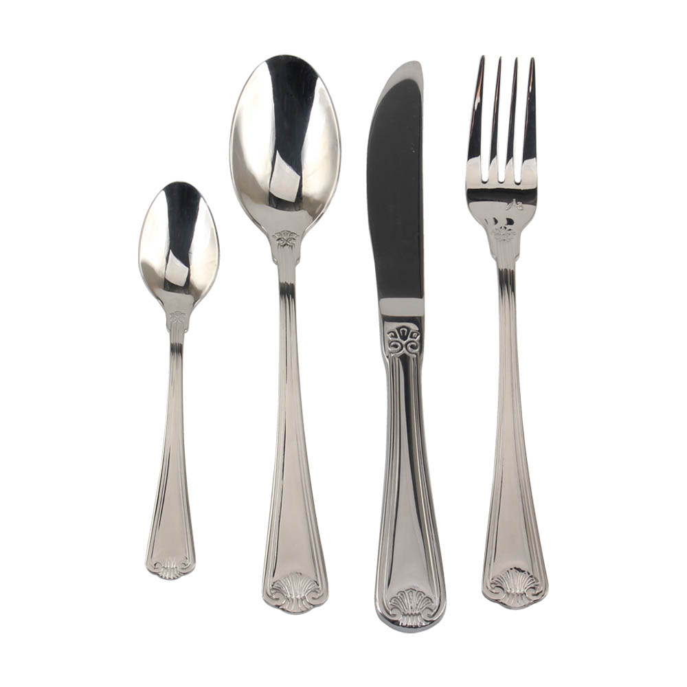 18/10 Stainless Steel, Silverware Set with Serving Utensils — 5