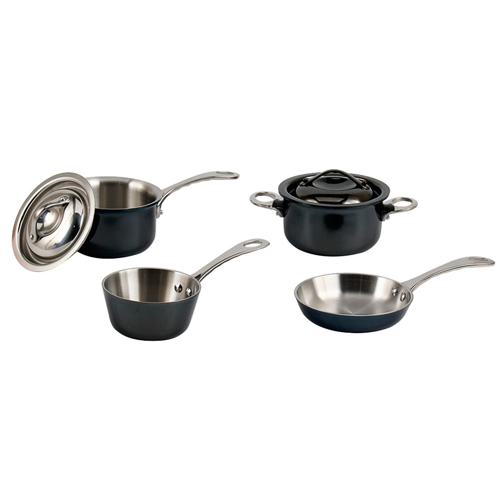 Tri-Ply Stainless Steel Mini Cookware Set — product information