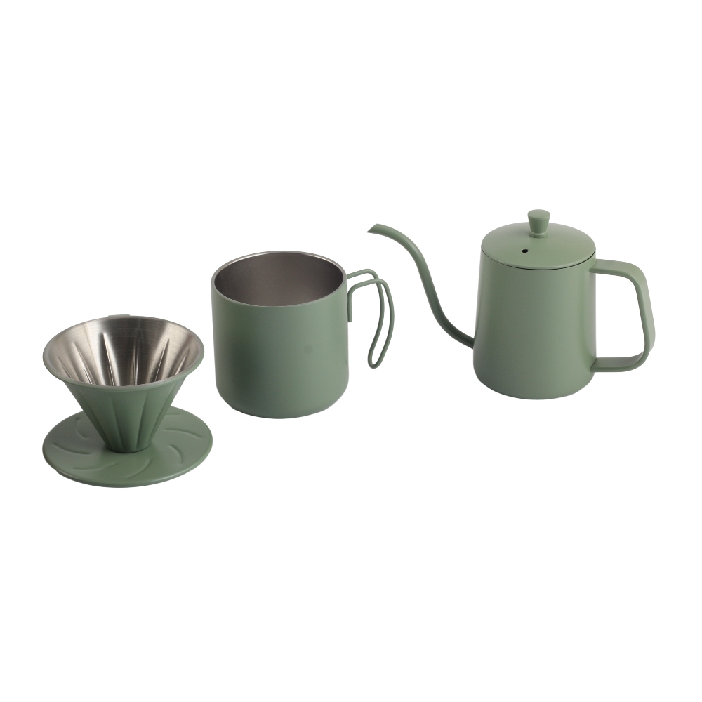 Modern Camping Coffee Set, Portable Pour Over Coffee Maker Set — 2
