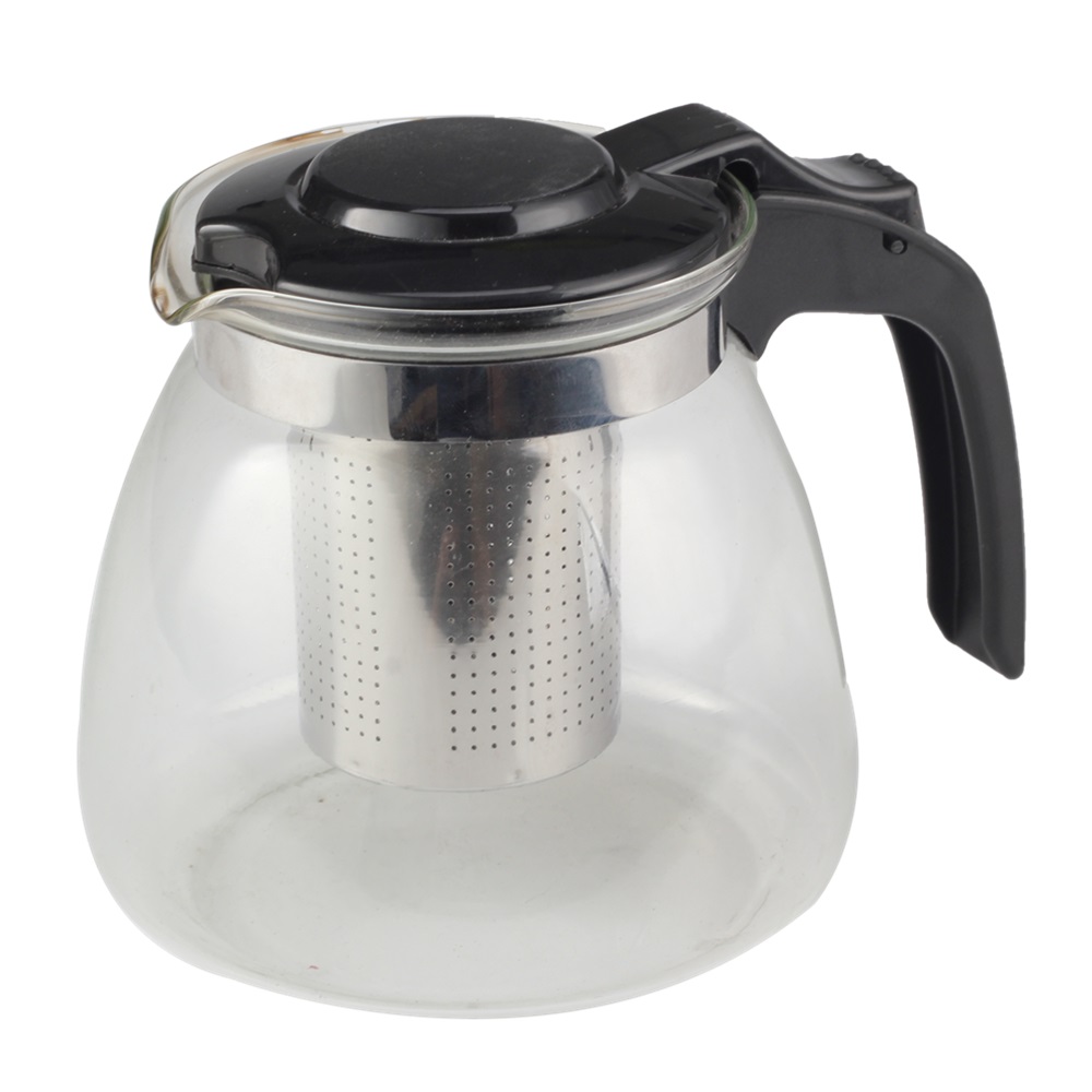 Tea Pot With Removable Stainless Steel Infuser, Plastic Handle — 4