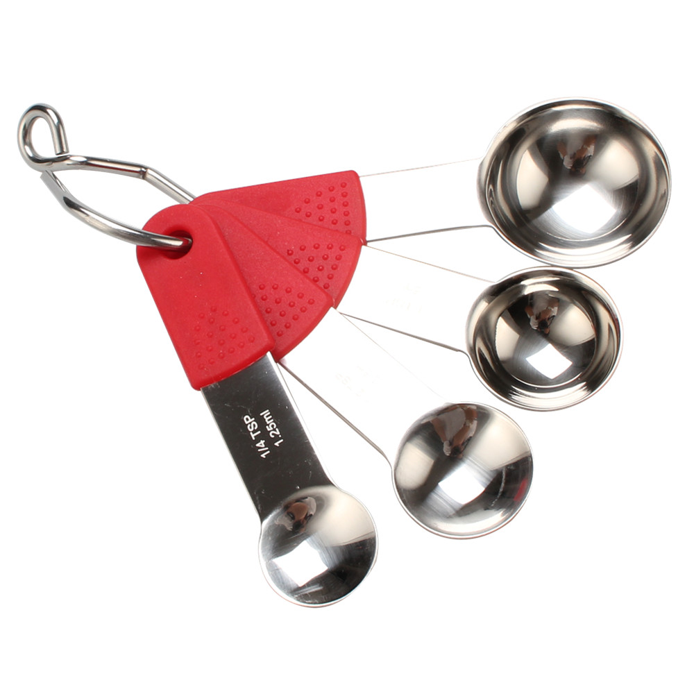 Premium Heavy Duty 18/8 Stainless Steel Measuring Spoons — 4
