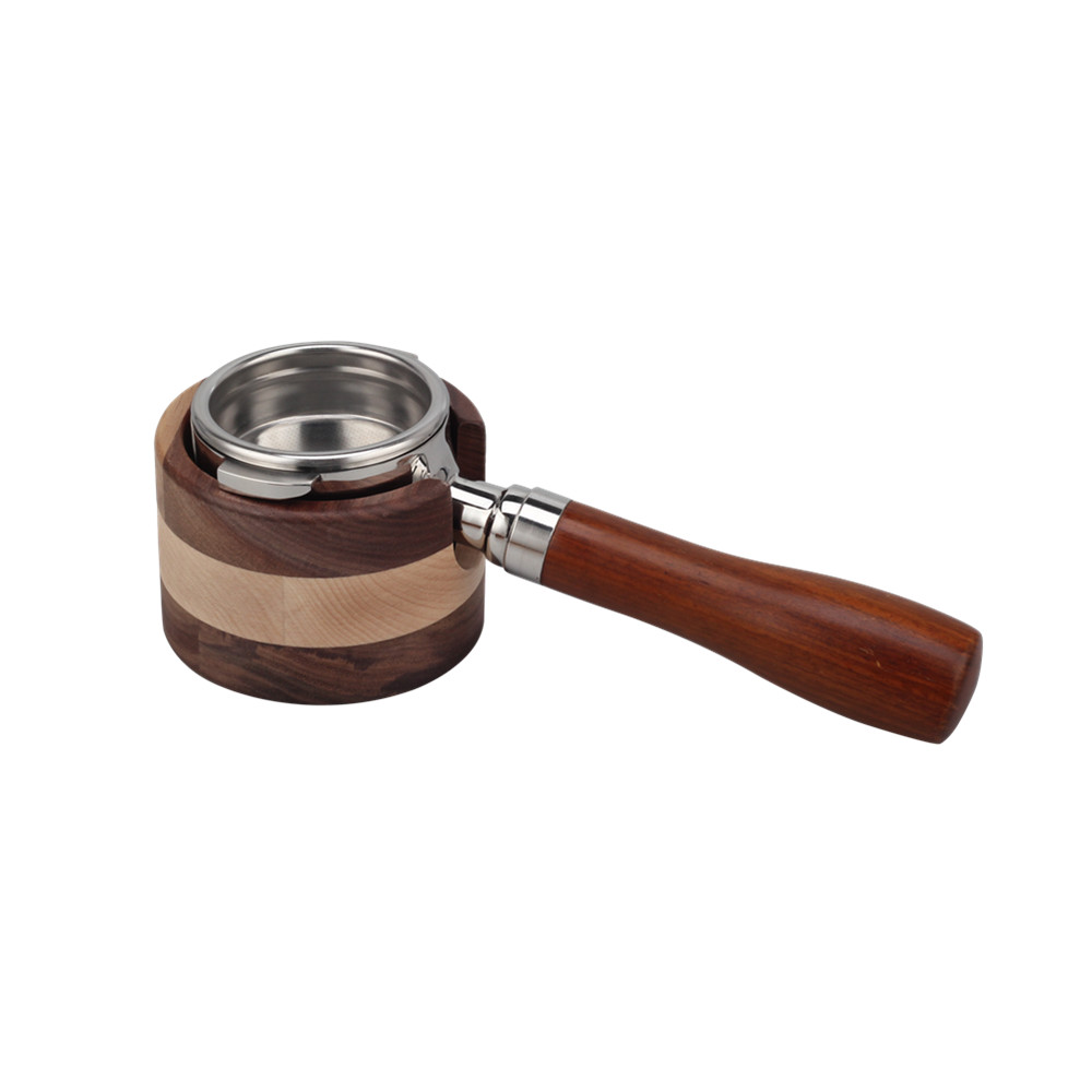 Coffee Tamping Station Wood Coffee Portafilter Tamping Stand — 6