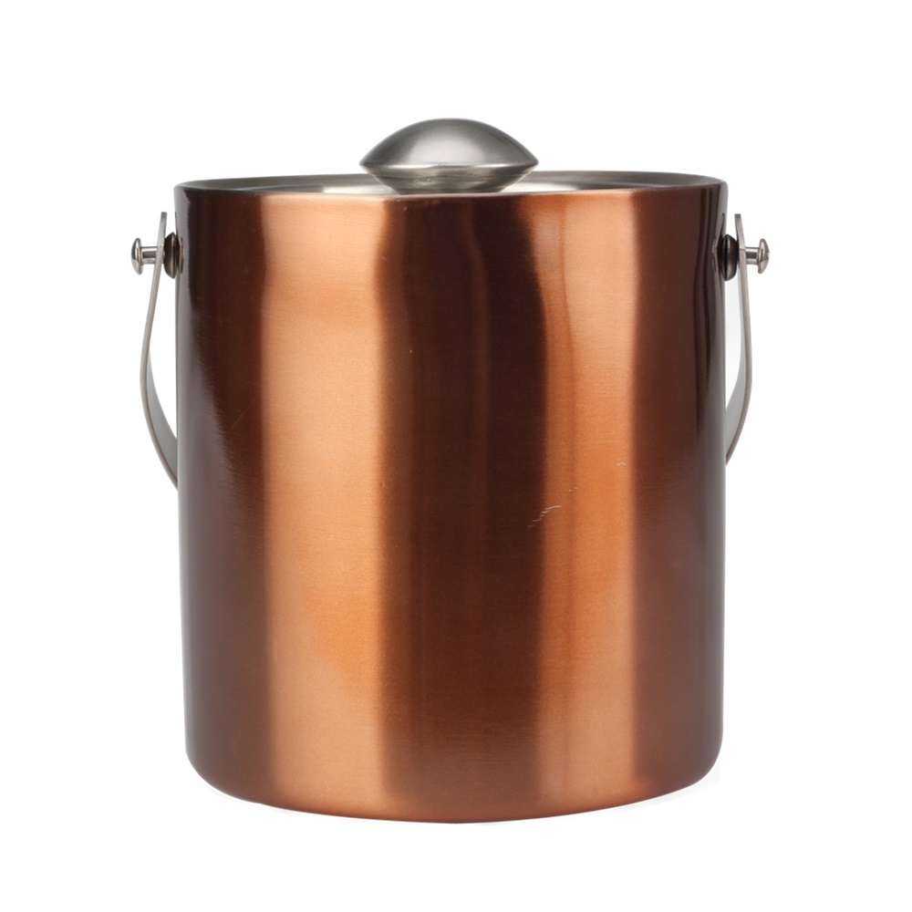 Bronze Color, Ice Bucket, Stainless Steel Ice Bucket — 7